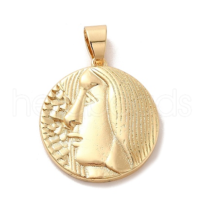 Real 18K Gold Plated Zodiac Theme Brass Pendants KK-M273-04H-G-1