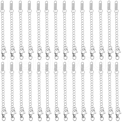 Beebeecraft 50Pcs 304 Stainless Steel Chain Extender STAS-BBC0005-49-1