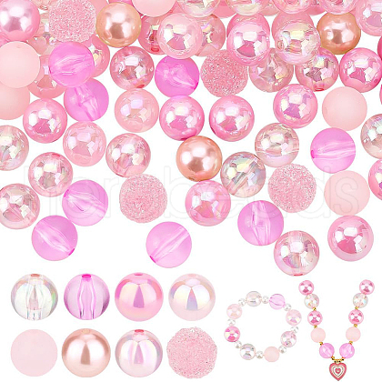 ARRICRAFT Mixed Style Acrylic Beads MACR-AR0001-17-1