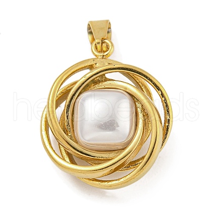 Ion Plating(IP) 304 Stainless Steel Pendants STAS-U024-G-02F-1