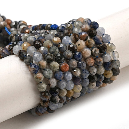 Natural Sodalite Beads Strands G-A097-A12-03-1