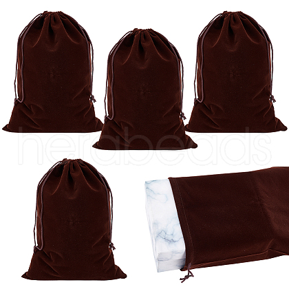 Velvet Cloth Drawstring Pouches TP-WH0015-09A-1