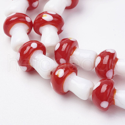Handmade Lampwork Beads Strands LAMP-E015-03J-1