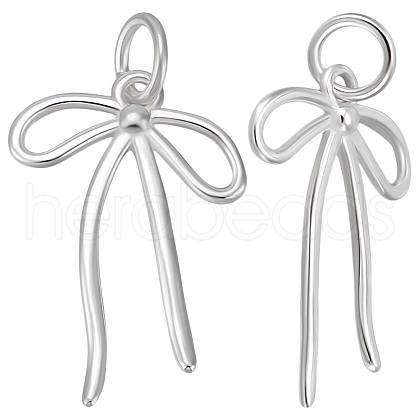 Beebeecraft 2Pcs 925 Sterling Silver Pendants STER-BBC0007-88-1