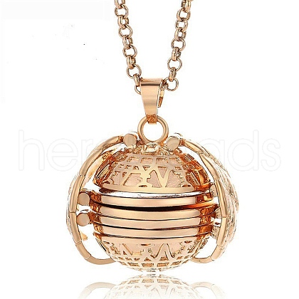 Alloy Pendant Necklaces NJEW-H031-01A-G-1