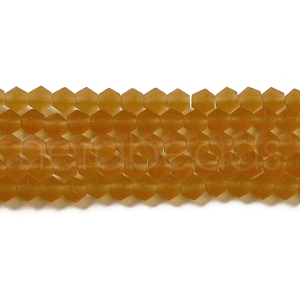 Imitate Austrian Crystal Frosted Glass Beads Strands EGLA-A039-T6mm-MD28-1