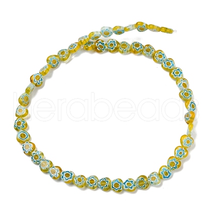 Handmade Millefiori Lampwork Beads Strands LAMP-G166-15J-1