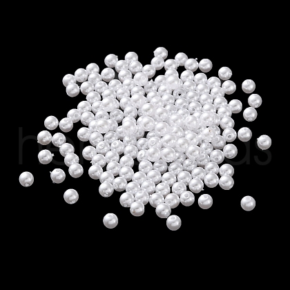 Plastic Imitation Pearl Beads FIND-M059-01A-01-1