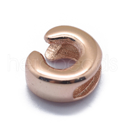 925 Sterling Silver European Beads STER-E064-01C-RG-1