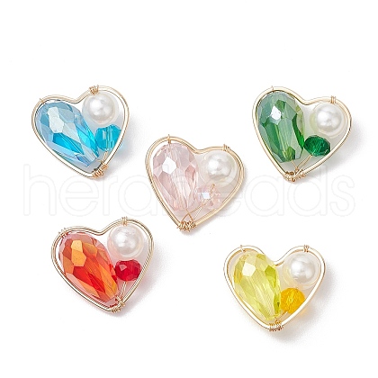 Glass Pendants PALLOY-JF03673-1