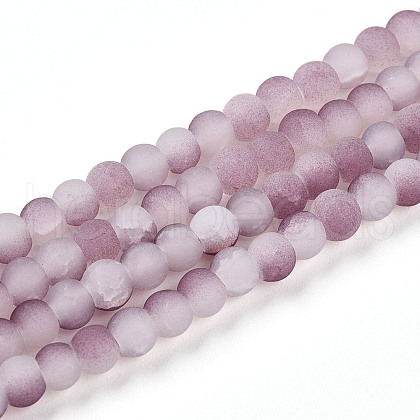 Crackle Glass Beads Strands GLAA-N009-4mm-05-1
