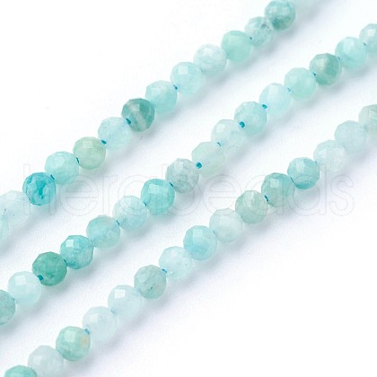Natural Amazonite Beads Strands G-F619-26-3mm-1