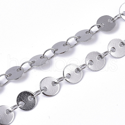 Tarnish Resistant 304 Stainless Steel Link Chains CHS-S006-JN945-1-1