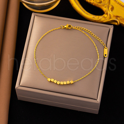 Stainless Steel Alloy Charm Anklets WG33B59-02-1