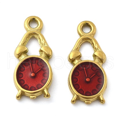 304 Stainless Steel Enamel Pendants STAS-D369-05G-1