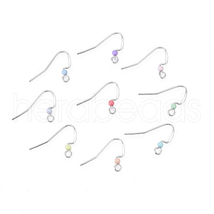 304 Stainless Steel Earring Hooks STAS-S057-62-1