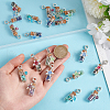   20Pcs Mixed Gemstone European Dangle Charms FIND-PH0020-43-3