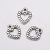 Heart Tibetan Style Alloy Charms AC0324-1