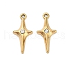 304 Stainless Steel Rhinestone Pendant STAS-U047-23G-1