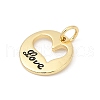 Brass Enamel Charms KK-U062-30G-01-2
