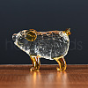Glass Chinese Zodiac Figurines Statues for Home Office Desktop Feng Shui Ornament PW-WGC1701-11-1