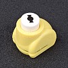 Random Single Color or Random Mixed Color Mini Plastic Craft Paper Punch Sets for Scrapbooking & Paper Crafts AJEW-L051-04-1