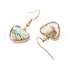 Natural Paua Shell Dangle Earrings EJEW-JE06274-04-4