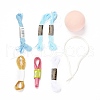 DIY Embroidery Temari Ball Kits DIY-I064-B02-4