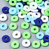 Handmade Polymer Clay Beads Strands CLAY-R089-6mm-T02B-45-2