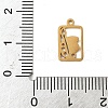 304 Stainless Steel Charms STAS-G355-07G-3