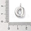 Rack Plating Brass Balloon Letter Pendants KK-C050-01P-D-3