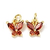 Rack Plating Brass Inlaid Cubic Zirconia Charms KK-G394-03G-3