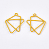 Spray Painted Alloy Pendants PALLOY-T067-18D-2