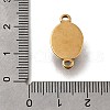 304 Stainless Steel Pave Natural Tiger Eye Connector Charms STAS-F318-17G-3