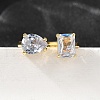Brass Micro Pave Cubic Zirconia Cuff Rings for Women RJEW-F181-08G-6