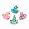 Alloy Enamel Pendants ENAM-L017-D-1