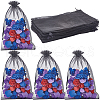SOFPLATE 30pcs Large Organza Pouches Portable Shoes Bag Travel Storage Drawstring Bags OP-SP0001-03A-02-1