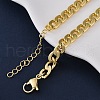 Brass Cuban Link Chain Necklaces for Women NJEW-K282-03G-2