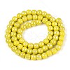 Electroplate Opaque Glass Beads Strands GLAA-T032-P6mm-AB16-2