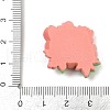 Opaque Resin Flowers Cabochons RESI-R463-02D-3