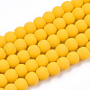 Opaque Glass Beads Strands GLAA-T032-P4mm-MD08-1