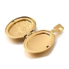 316 Stainless Steel Locket Pendants STAS-O132-02G-2