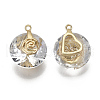Valentine's Day Glass Pendants GLAA-N038-003A-2