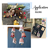 SUPERFINDINGS 150Pcs 5 Colors Tibetan Style Alloy Pendants FIND-FH0009-32-6
