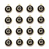 Golden Plated Alloy Charms X-ENAM-S118-02G-2