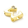 Rack Plating Brass Cubic Zirconia Beads KK-L210-008G-W-2