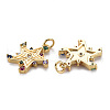 Brass Micro Pave Cubic Zirconia Pendants ZIRC-Q200-026-NF-2