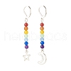 Natural Malaysia Jade with Alloy Moon and Star Long Dangle Leverback Earrings EJEW-JE04910-01-2