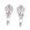 Anti-Tarnish Rhodium Plated 925 Sterling Silver Pendant Bails STER-L058-021P-1