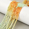 Gradient Color Natural Myanmar Jade Beads Strands G-D306-A04-3mm-1